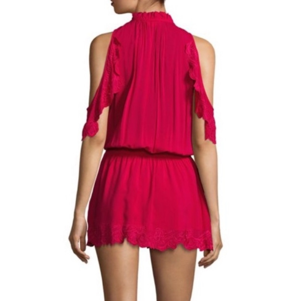 Parker Embroidered Lace Cold Shoulder Romper, NEW - Picture 2 of 15